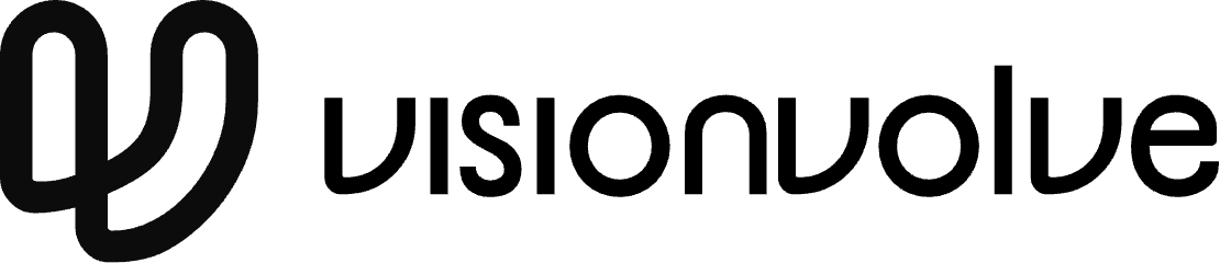 VisionVolve logo — black